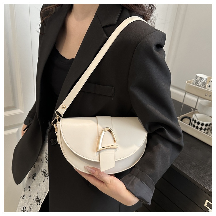 High-end, Fashionable Single-shoulder Bag Niche Saddle Bag