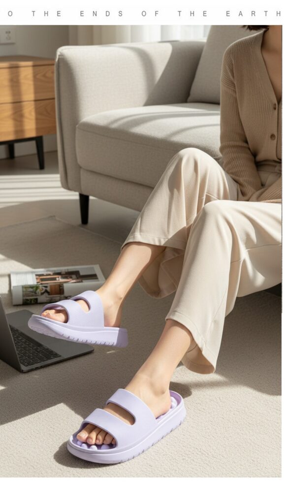 Women's Thick-Soled, Cushy Massage Slippers