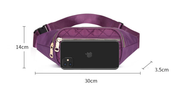 Rhombus Fanny Packs For Women Crossbody Waist Bags For Sports Hiking Cycling Running - Image 22