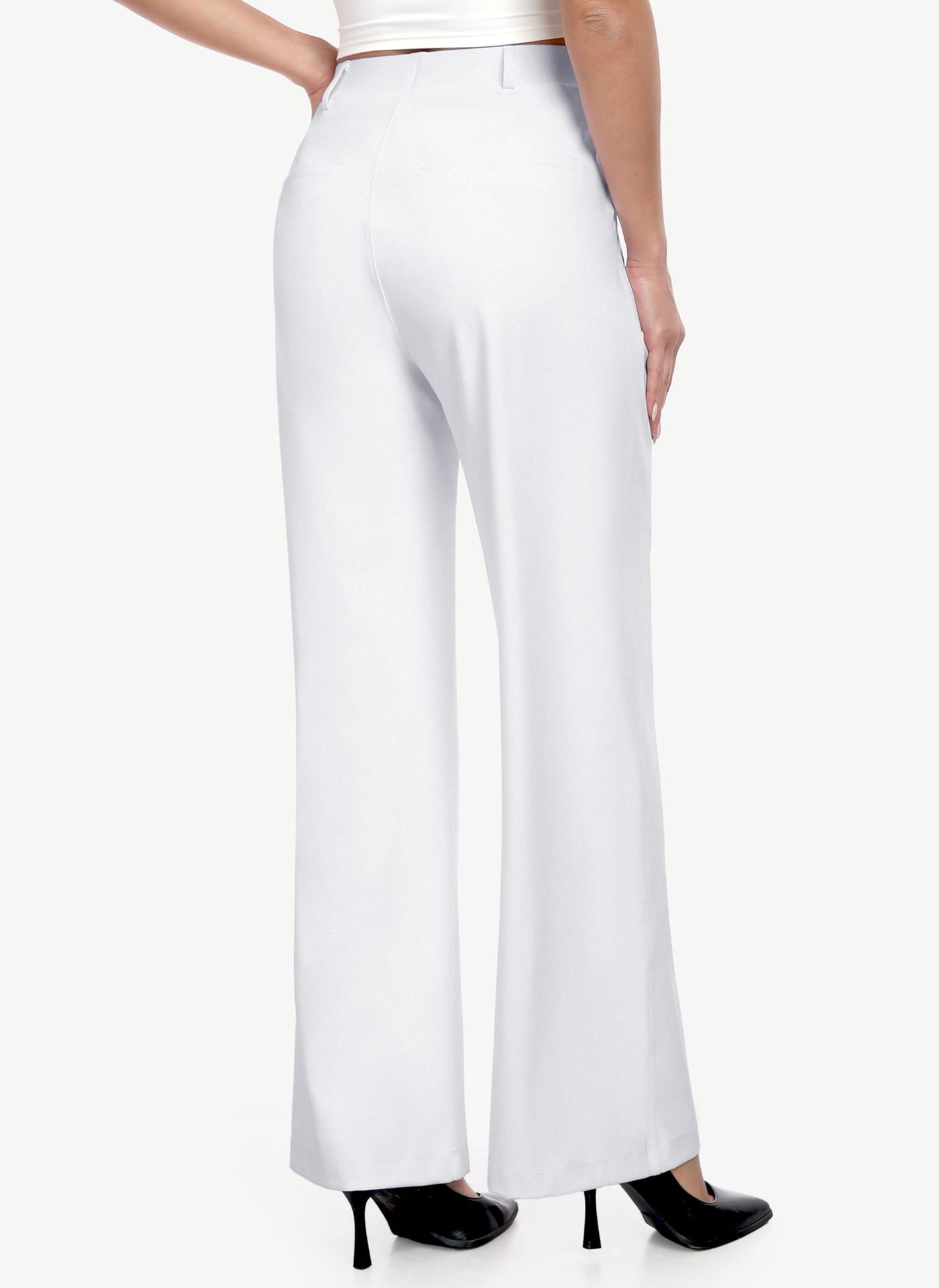 Womens High-Waisted Stretchy Work Business Casual Pants - Image 11