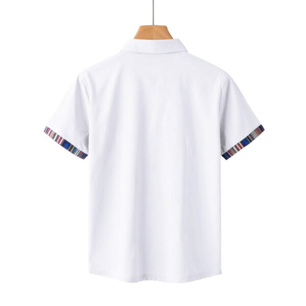 Men's Contrasting-Color Beach Short-Sleeve Casual Shirt - Image 32
