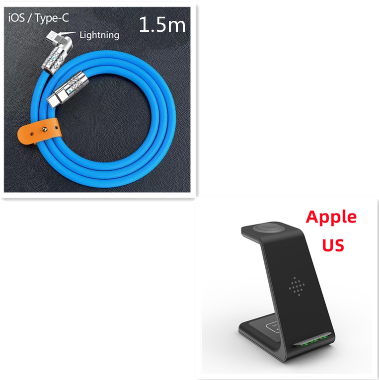 3 In 1 Fast Charging Station Wireless Charger Stand Wireless Quick Charge Dock For Phone Holder - Image 46