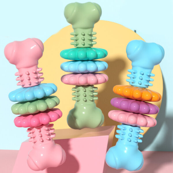 Dog Chew Toy Dog Bone Type  Dogs Teeth Cleaning Toys Indestructible TPR Bone Chewing Bite Resistant Teething Toys  Pet Products - Image 14