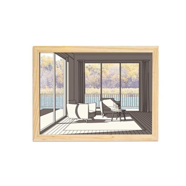 Illuminated Picture LED Decorative Light Painting Bedside Picture Style Creative Modern Simulate Sunshine Drawing Night Light Gift - Image 27