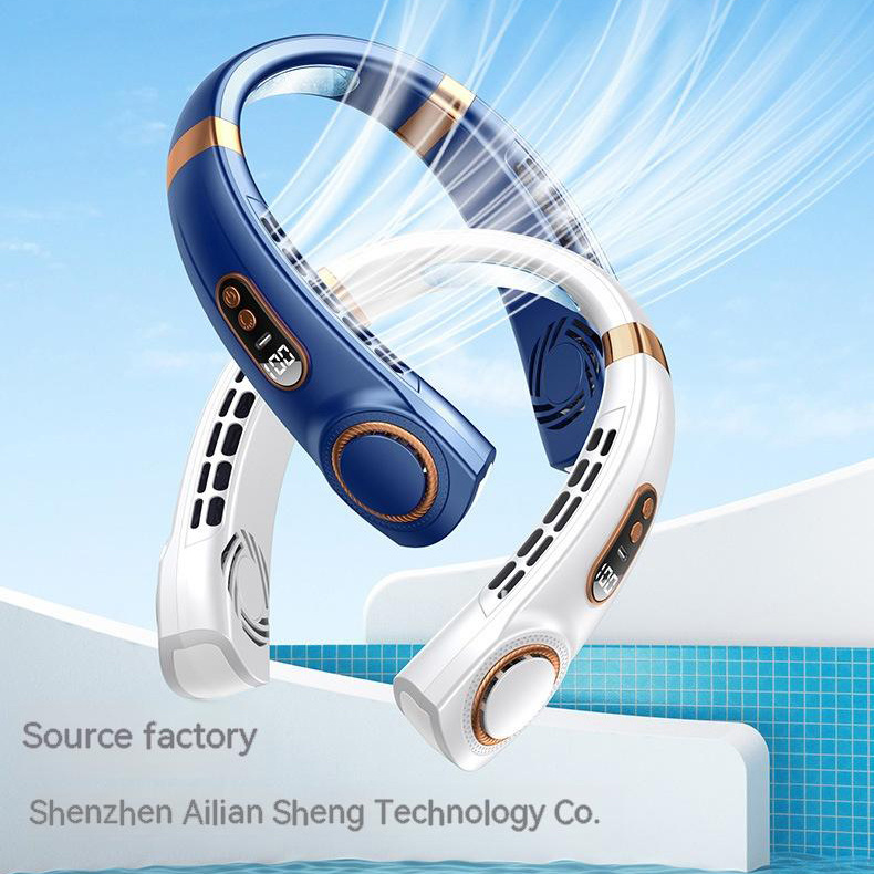 Portable Mute Multifunctional Hanging Neck Fan - Image 1