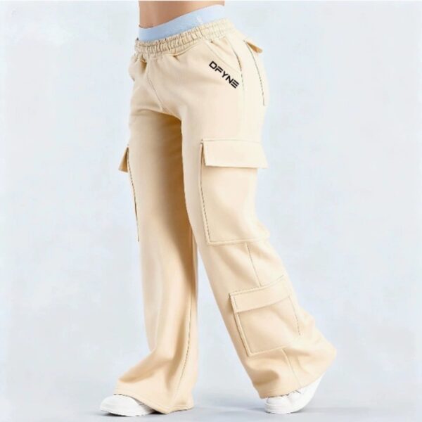 Fashionable Solid-Colored Casual All-Match Pants With Pockets