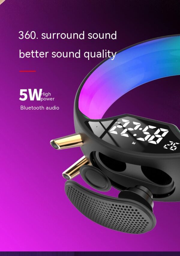 O Light Three In One Wireless Charging Multifunctional Bluetooth Speaker Night Light - Image 13