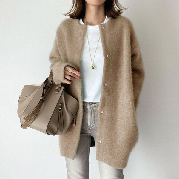 Women's Loose-fit Cardigan Coat - Image 10