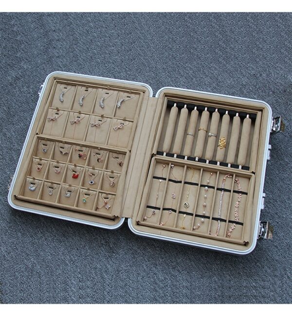 Portable Handheld Aluminum Alloy Jewelry Box - Image 9