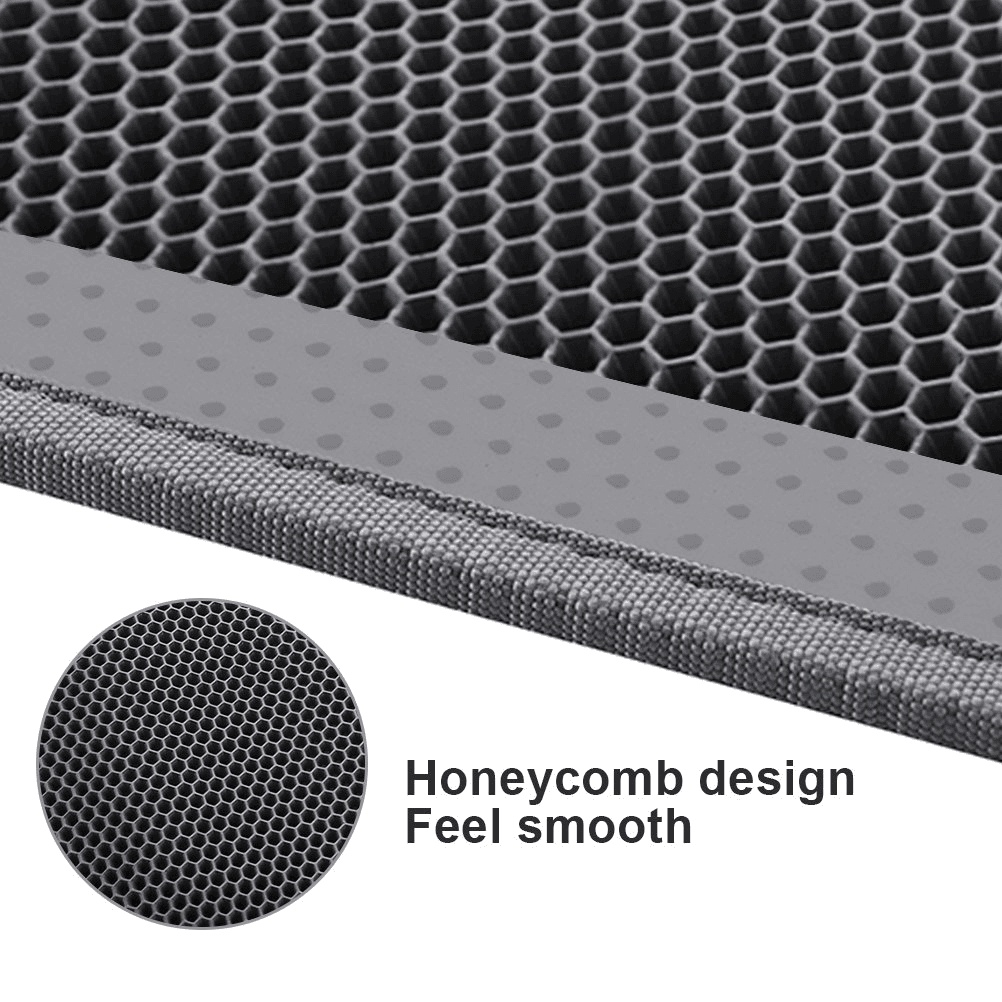 Kitty Cat Litter Mat Trapping Honeycomb Double Layer Design Waterproof Double Layer EVA Cat Litter Pad Waterproof Non-slip Sand Basin Filter Kitten Dog Washable Mattress - Image 10