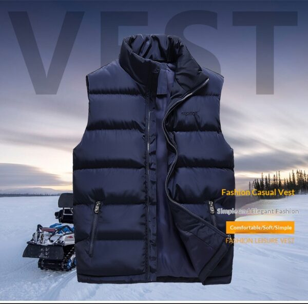 Vest-style Men's Autumnwinter Down Cotton-padded Garment - Image 11