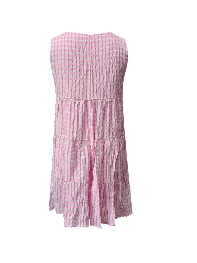 Women's Casual Solid-Colored Hollow-Out Vest Dress For Lunch Break