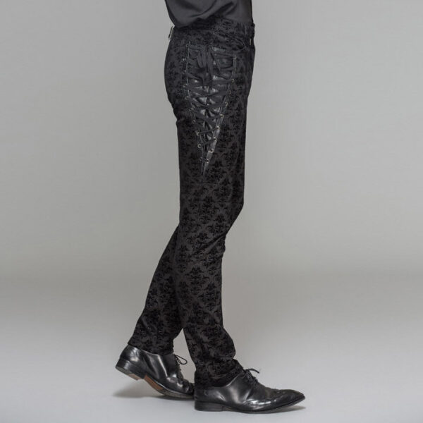 Men's Palace-Style Retro High-Waist Thick Casual Trousers - Image 2
