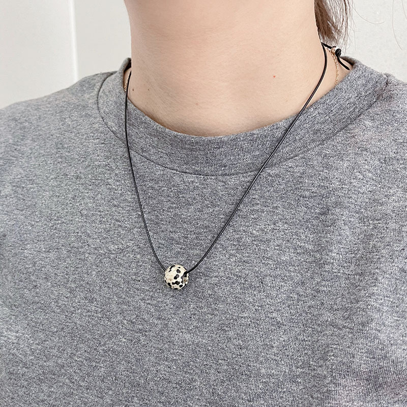 Agate Black Rope Necklace For Women - Image 13