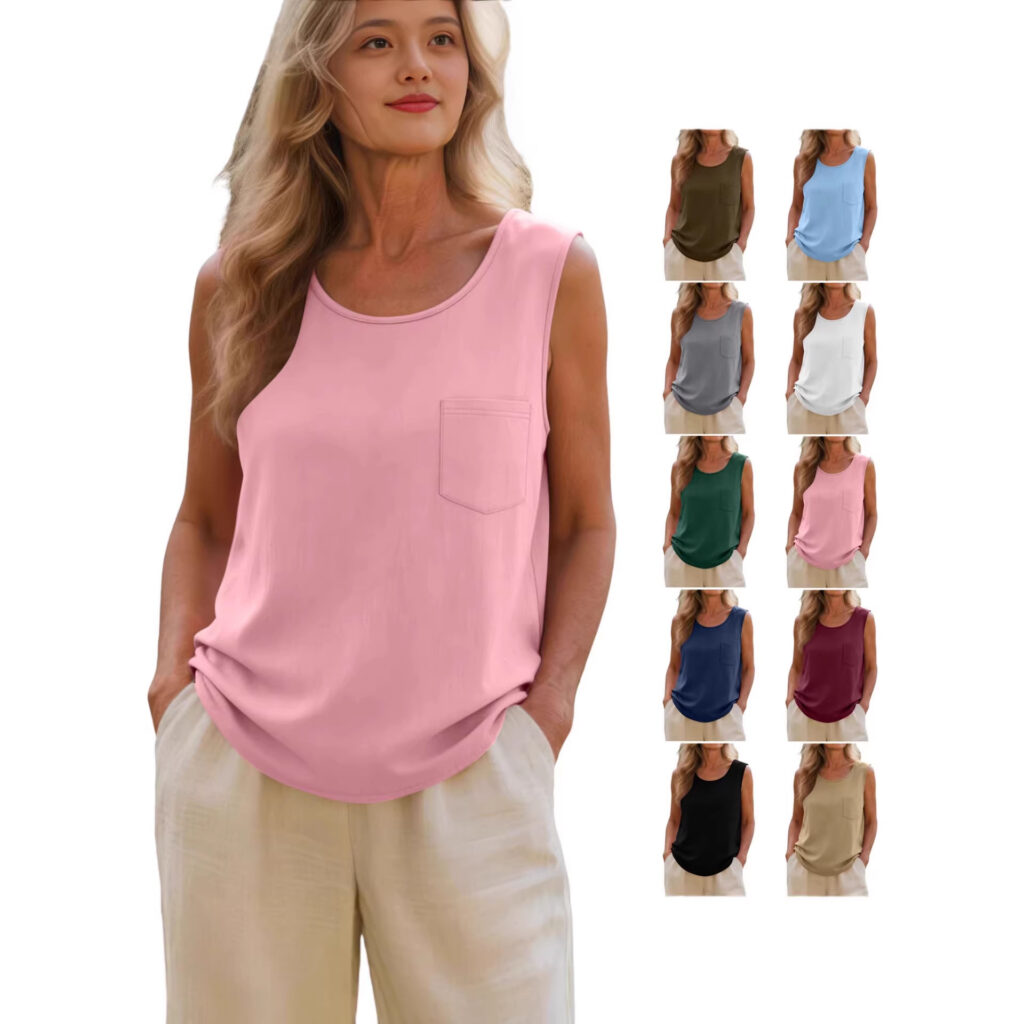 Women's Casual Loose Fashion Cotton And Linen Vest