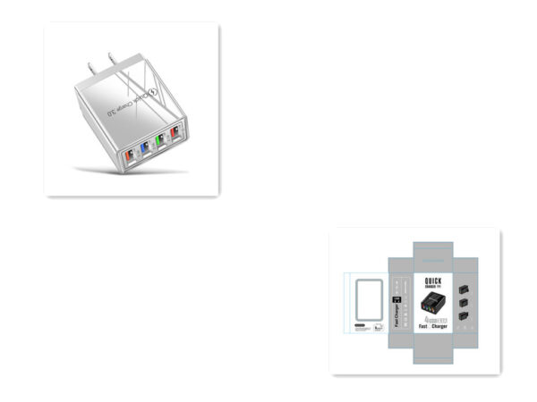 USB Charger Quick Charge 3.0 4 Phone Adapter For Tablet Portable Wall Mobile Charger Fast Charger - Image 44
