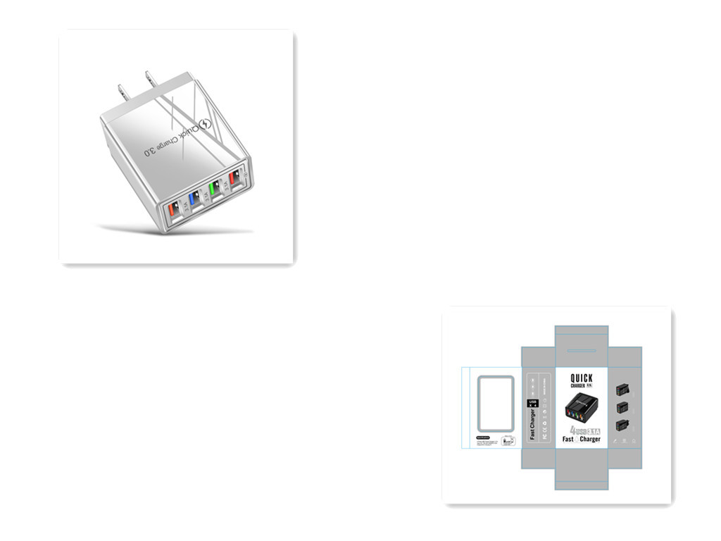 USB Charger Quick Charge 3.0 4 Phone Adapter For Tablet Portable Wall Mobile Charger Fast Charger - Image 44