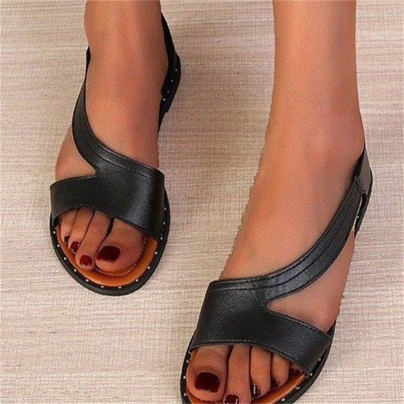 Outerwear Flat Large-size Fashion Sandals For Women