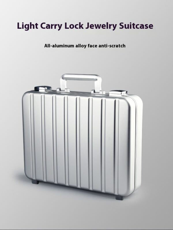 Portable Handheld Aluminum Alloy Jewelry Box - Image 12