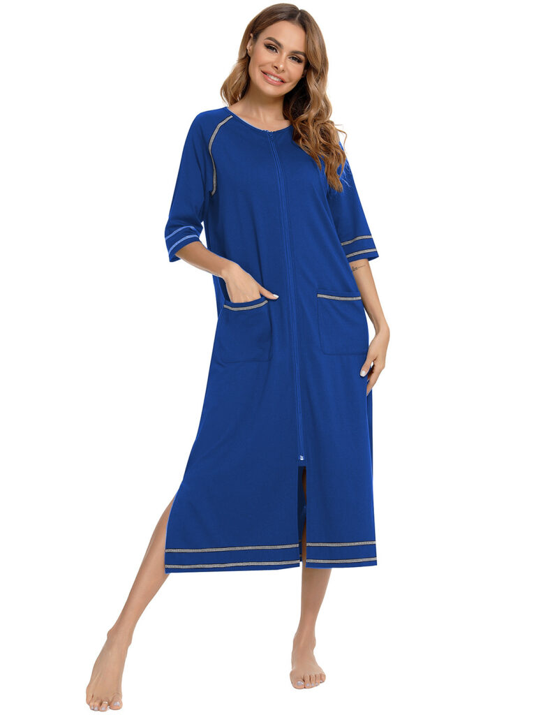 Comfortable Cardigan Womens Base-Layer Pajamas For Autumn And Winter