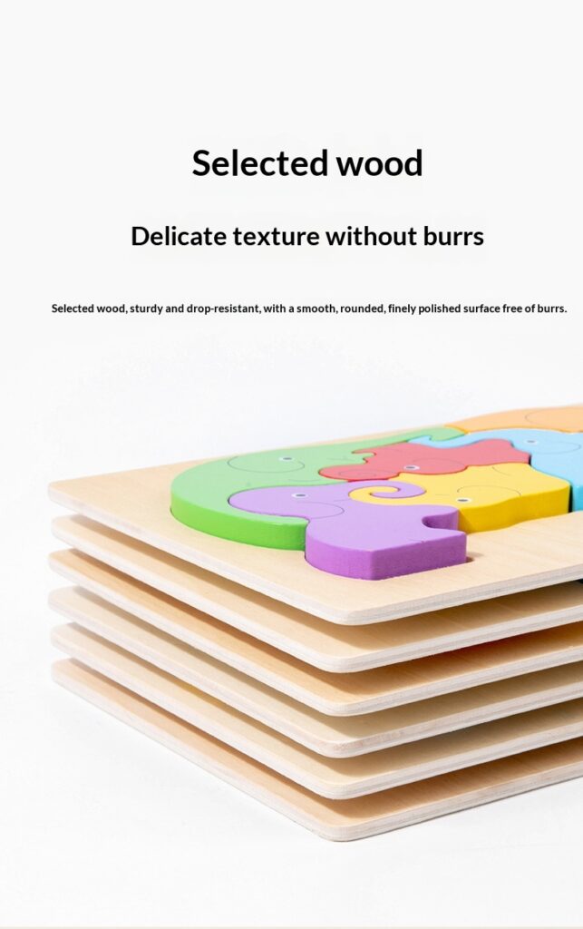 Wooden Dinosaur Animal Shape-Matching Grasping Board For Early Childhood Learning