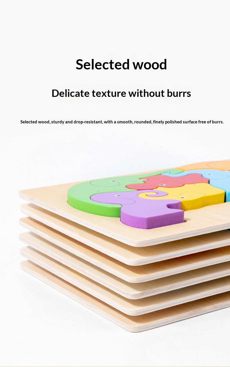 Wooden Dinosaur Animal Shape-Matching Grasping Board For Early Childhood Learning - Image 11