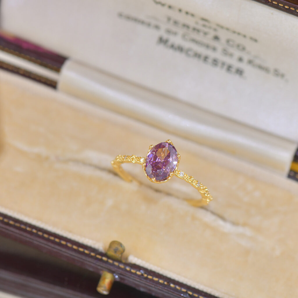 Purple Zircon Niche Versatile Opening Ring