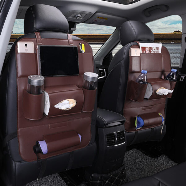 Car Interior Supplies Multifunctional Seat Back Leather Folding - Image 9