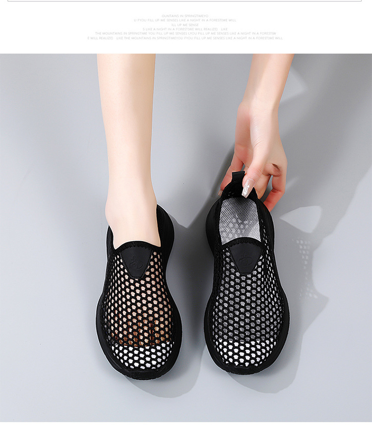 Summer Breathable Mesh Senior Walking Shoes