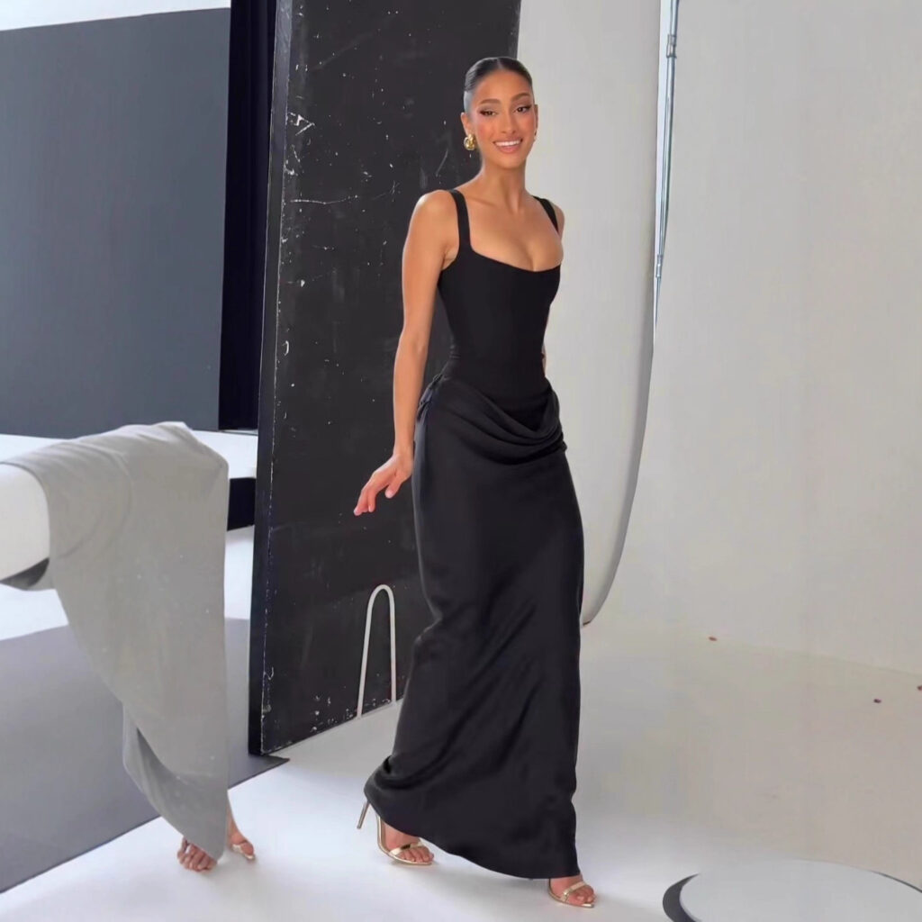 Elegant Strapless Long White Slip Dress For Women