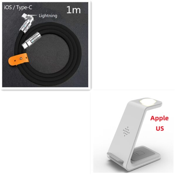 3 In 1 Fast Charging Station Wireless Charger Stand Wireless Quick Charge Dock For Phone Holder - Image 71