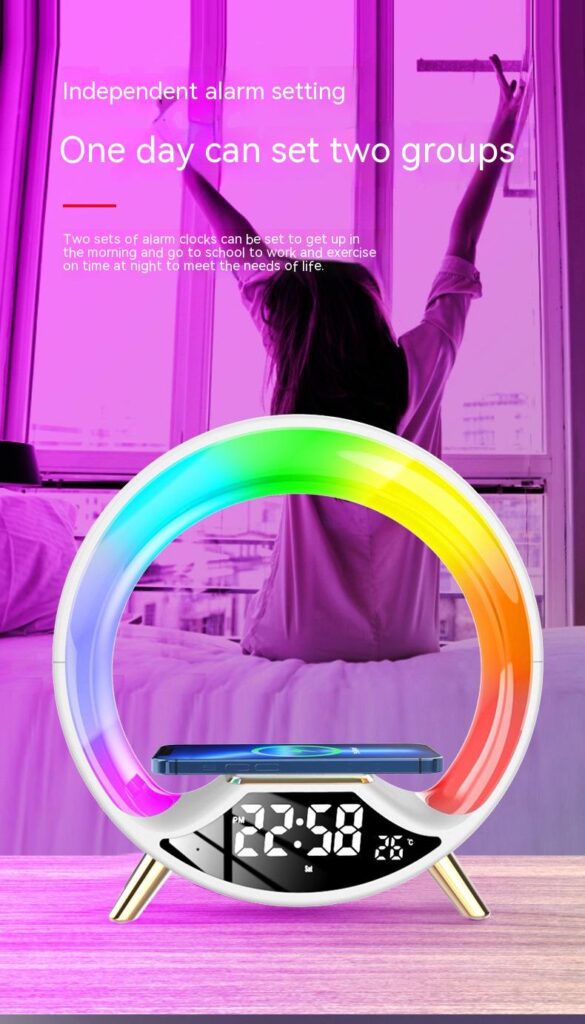 O Light Three In One Wireless Charging Multifunctional Bluetooth Speaker Night Light
