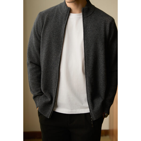 Men's AutumnWinter New Business Knitted Casual Jacket - Image 10