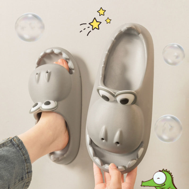 Kids Dinosaur Slippers Wholesale Summer Cartoon Parent Child Outdoor Home EVA Sandals Women Men Kids Cute Slippers Baby Shoes - Image 9