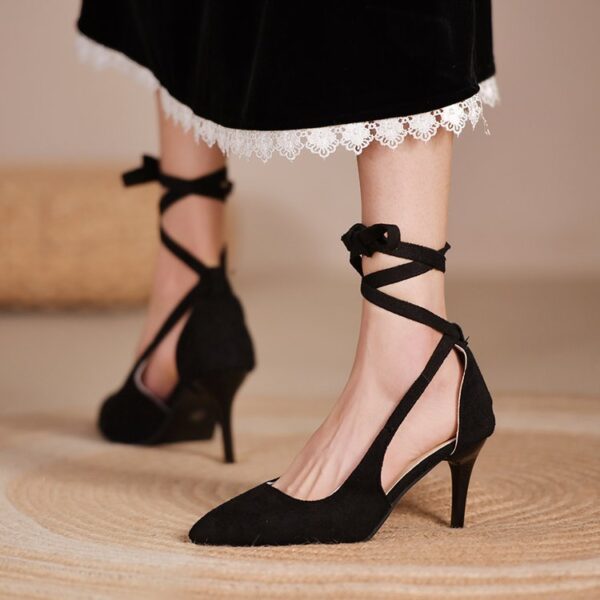 Women's Shoes Fat Toe Head Spring Lace Sheet - Image 8