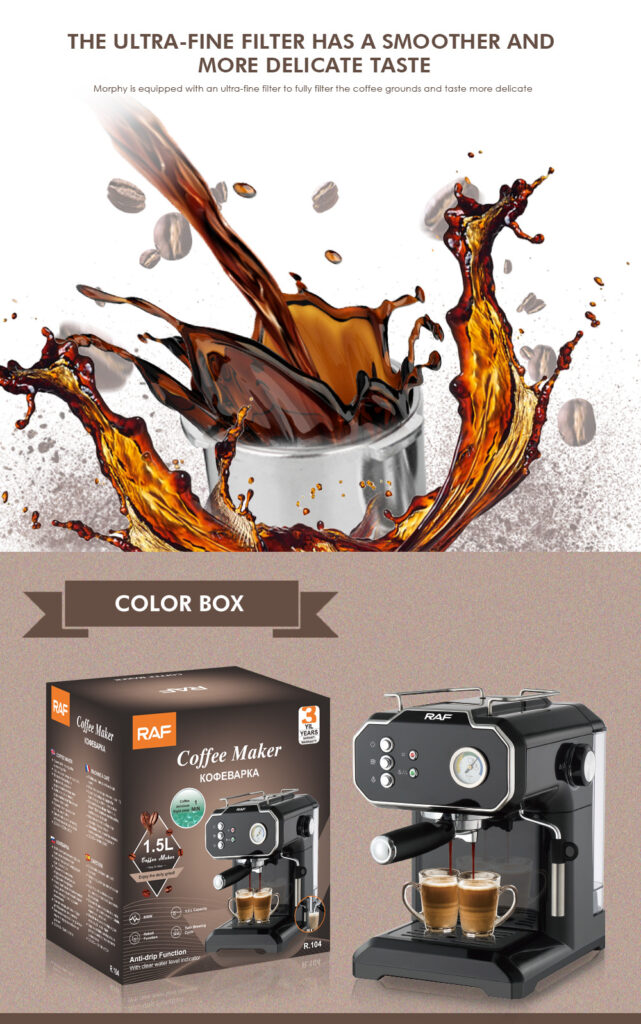 Household Small Semi-automatic High Pressure Steam Milk Froth Coffee Machine