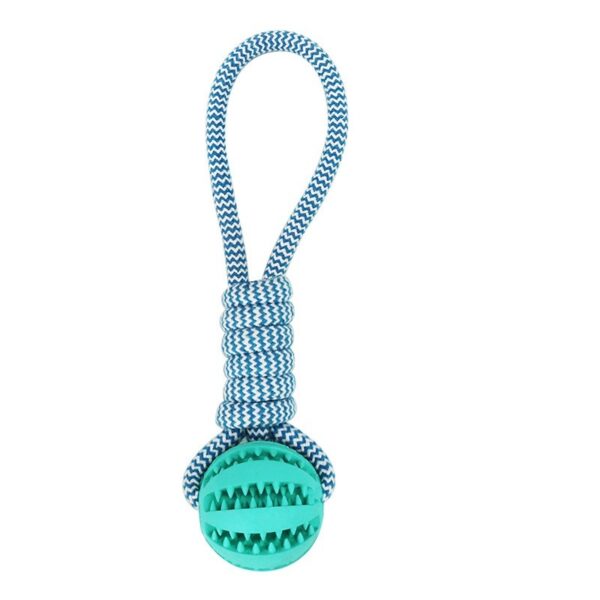 Dog Toys Treat Balls Interactive Hemp Rope Rubber Leaking Balls For Small Dogs Chewing Bite Resistant Toys Pet Tooth Cleaning Bite Resistant Toy Ball For Pet Dogs Puppy - Image 11