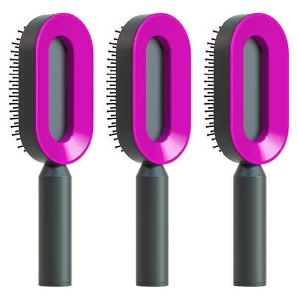 Self Cleaning Hair Brush For Women One-key Cleaning Hair Loss Airbag Massage Scalp Comb Anti-Static Hairbrush - Image 60