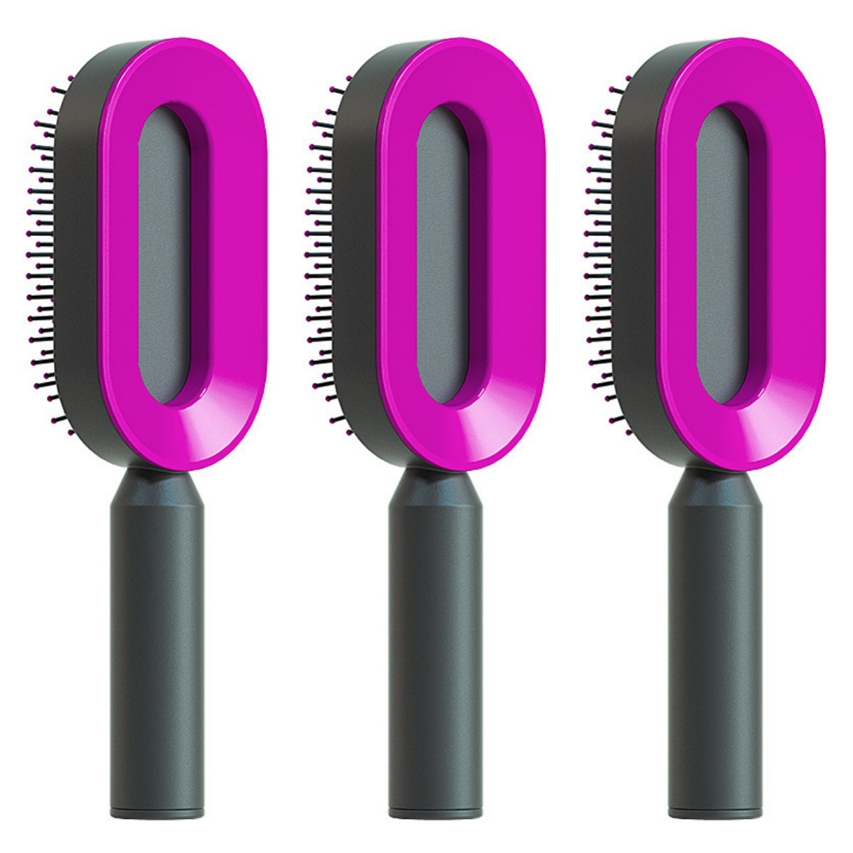 Self Cleaning Hair Brush For Women One-key Cleaning Hair Loss Airbag Massage Scalp Comb Anti-Static Hairbrush - Image 60