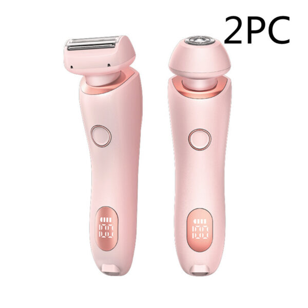 2 In 1 Hair Removal Epilator USB Rechargeable Trimmer Women Body Razor Face Leg Armpit Bikini Hand Pubic Shaver Hair Remover - Image 22