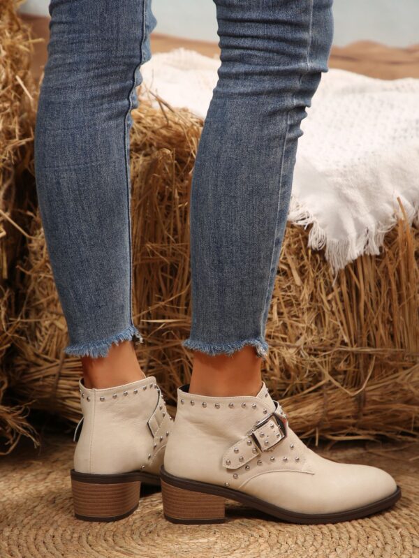 Mid-heel Boots Winter Pointed Toe Shafted - Image 14