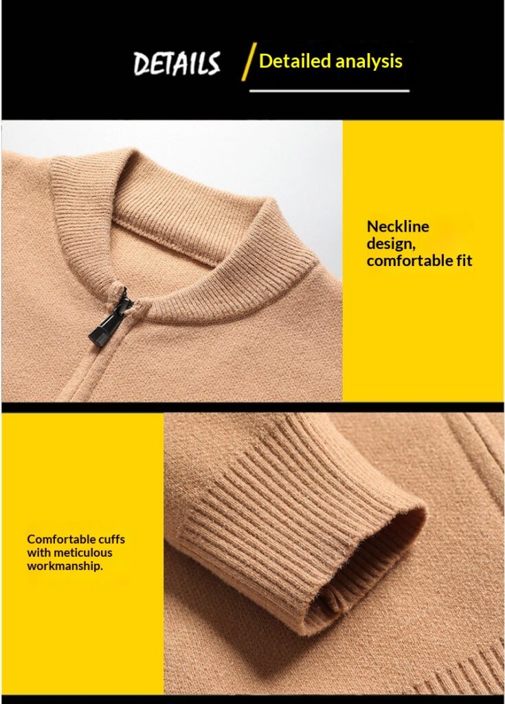 Mens Knitted Cardigan Sweater Jacket For Spring And Autumn Coats
