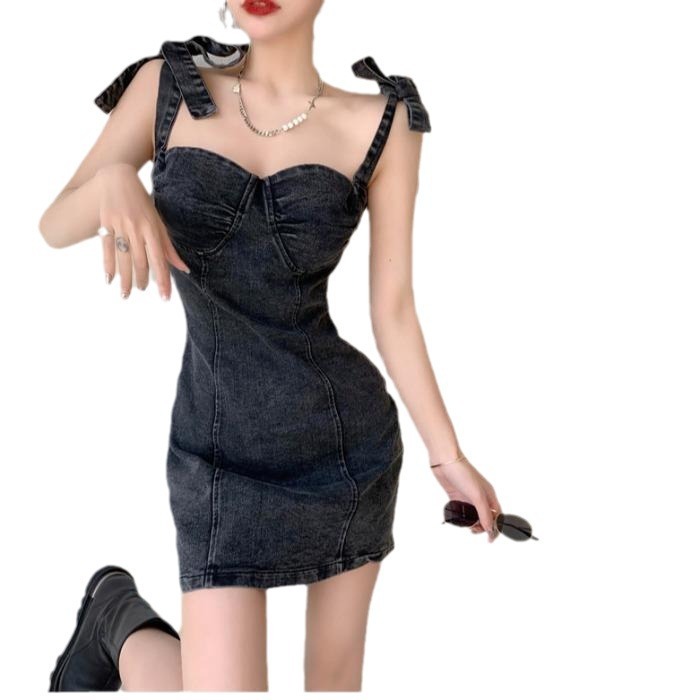 Hong Kong-style Retro Sexy Tube Top Slip Dress - Image 2