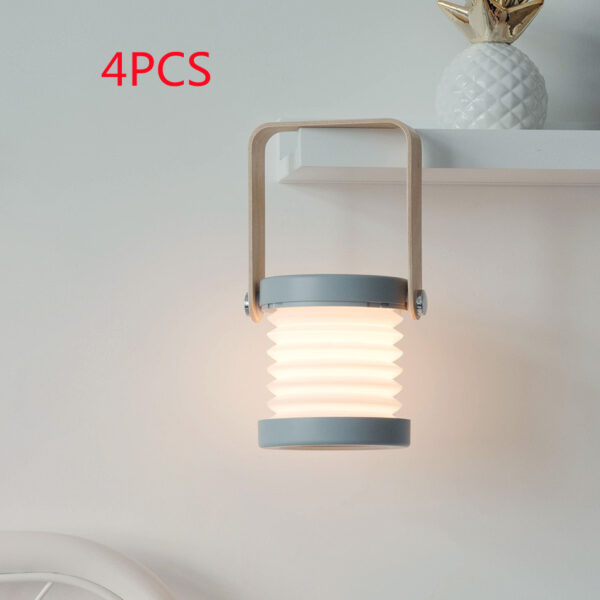 Foldable Touch Dimmable Reading LED Night Light Portable Lantern Lamp USB Rechargeable For Home Decor - Image 32