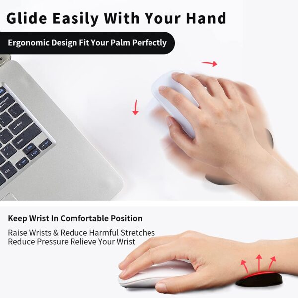 Ergonomic Mouse Wrist Rest Mouse Pads Silicon Gel Non-Slip Streamline Wrist Rest Support Mat Computer Mouse Pad For Office Gaming PC Accessories - Image 18