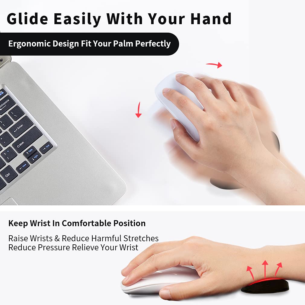 Ergonomic Mouse Wrist Rest Mouse Pads Silicon Gel Non-Slip Streamline Wrist Rest Support Mat Computer Mouse Pad For Office Gaming PC Accessories - Image 18