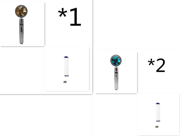 Shower Head Water Saving Flow 360 Degrees Rotating With Small Fan ABS Rain High Pressure Spray Nozzle Bathroom Accessories - Image 81