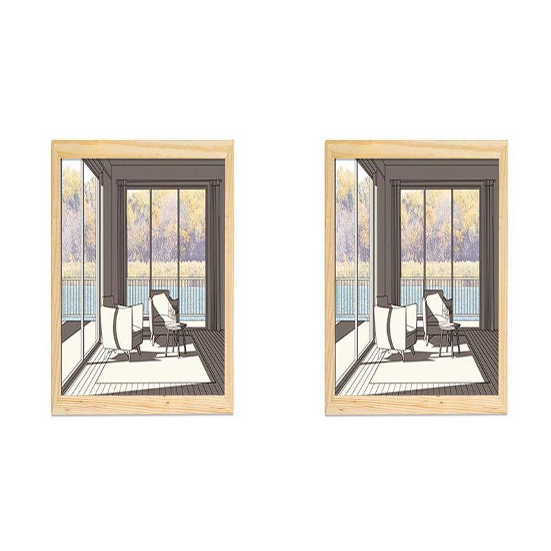 Illuminated Picture LED Decorative Light Painting Bedside Picture Style Creative Modern Simulate Sunshine Drawing Night Light Gift - Image 99