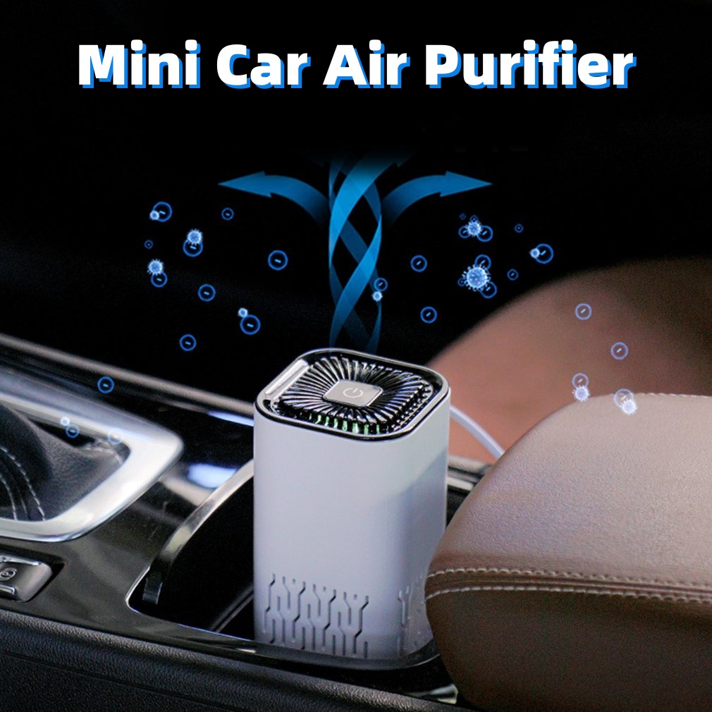 Car Air Purifier Portable Negative Ion Generator Remove Formaldehyde Dust Smoke Air Freshen Washer For Home Car - Image 1