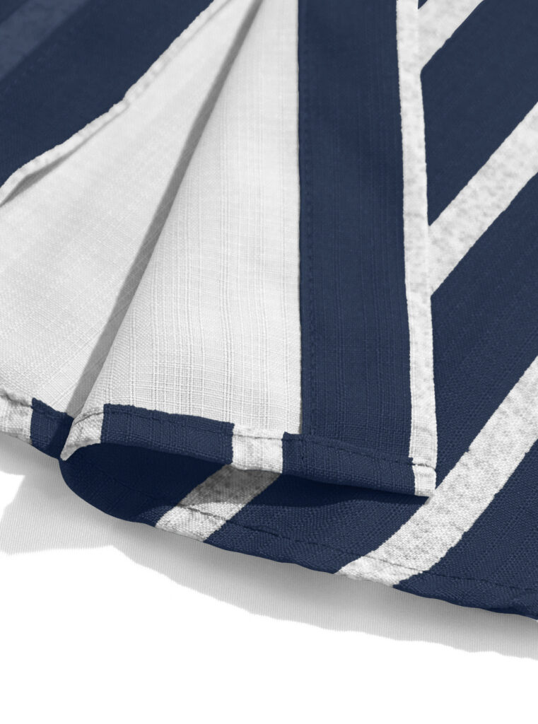 Men's Plus-Size Light Mature Lapel Striped Short-Sleeve Shirt